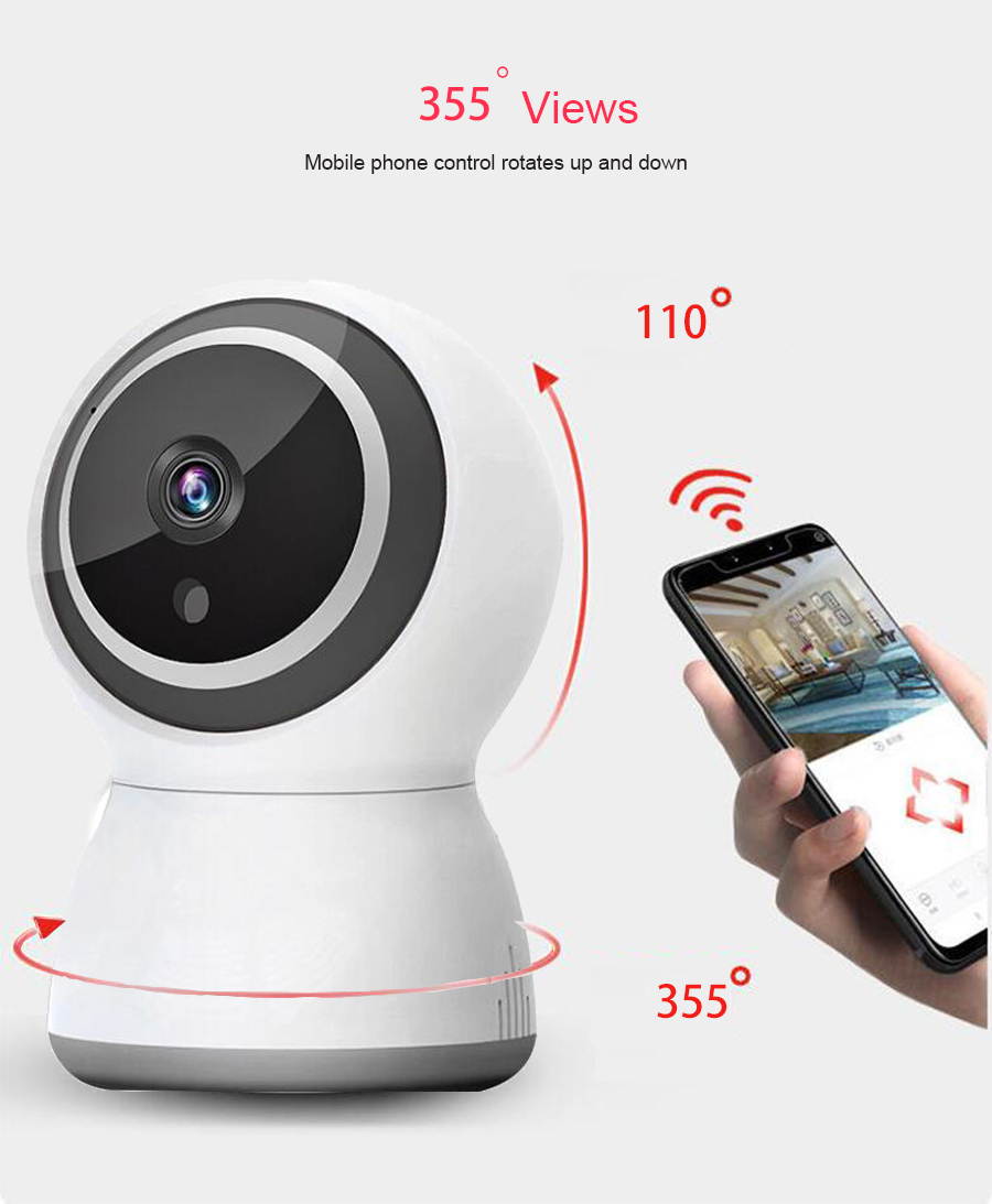 Wifi Tuya Camera Smart Life PTZ 1080P Full HD indoor IR Motion Auto Tracking Security Surveillance Google Home