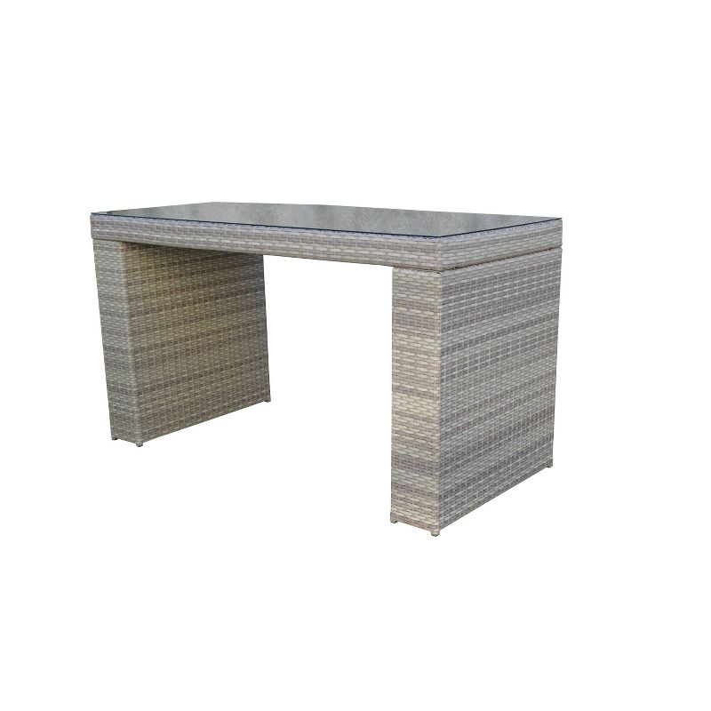 Fairmont 7pc Patio Dining Set - Gray - TK Classics