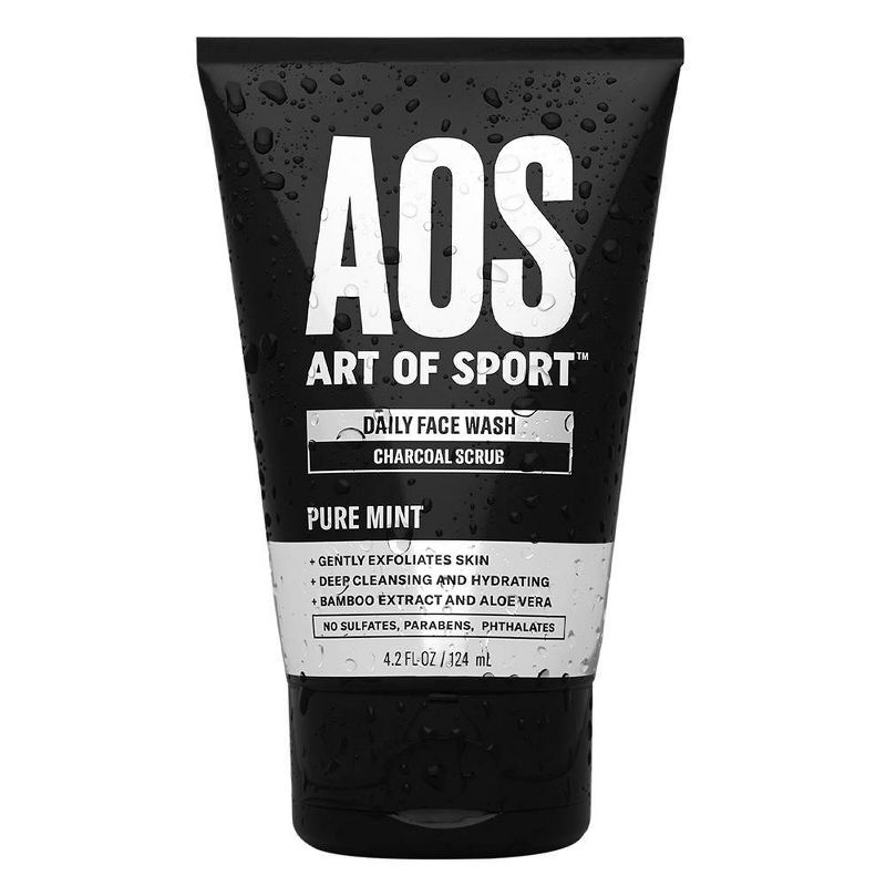 Art of Sport Daily Face Wash Charcoal Scrub - 4.2oz
