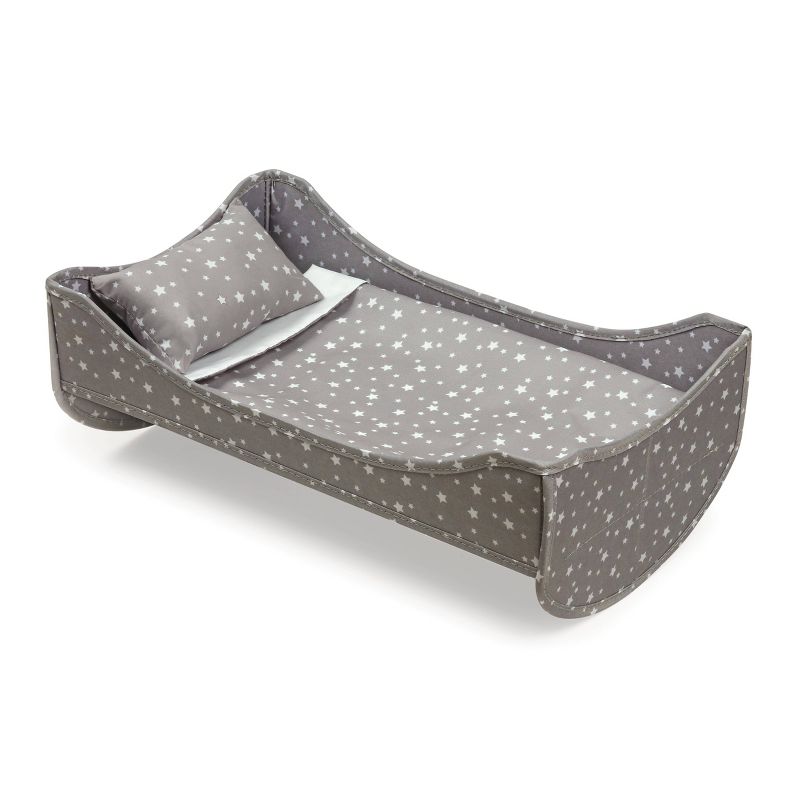 Travel and Tour Trolley Carrier with Bed for 18-in" Dolls - Gray/Stars