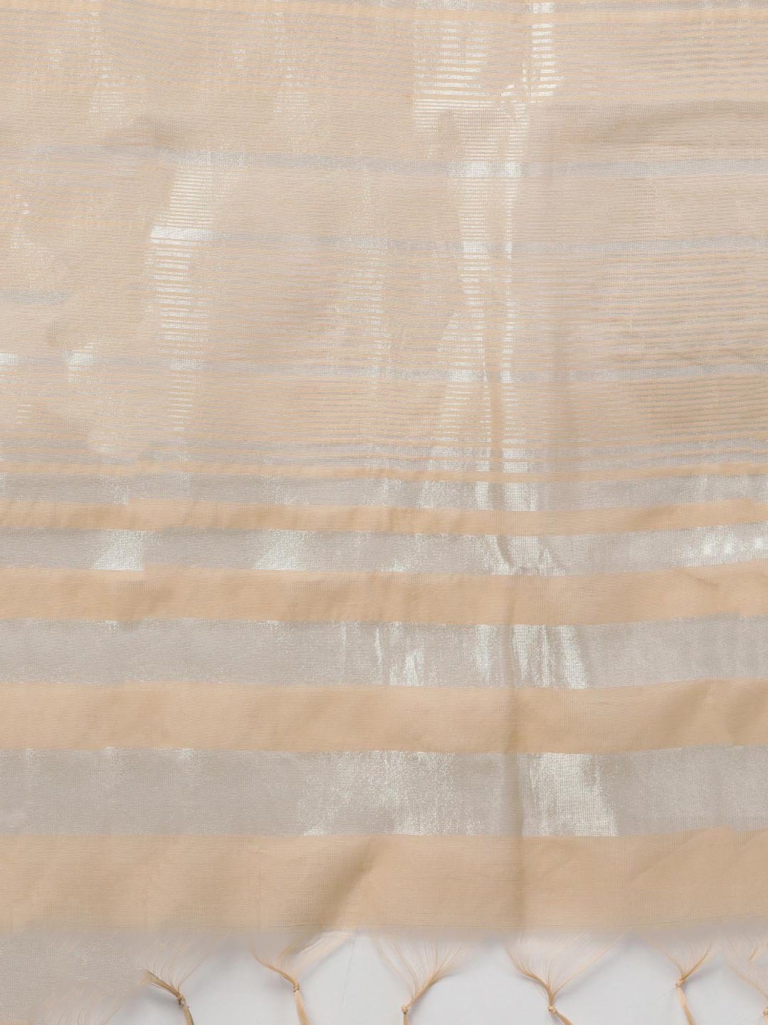 Indo Era Beige Woven Dupatta