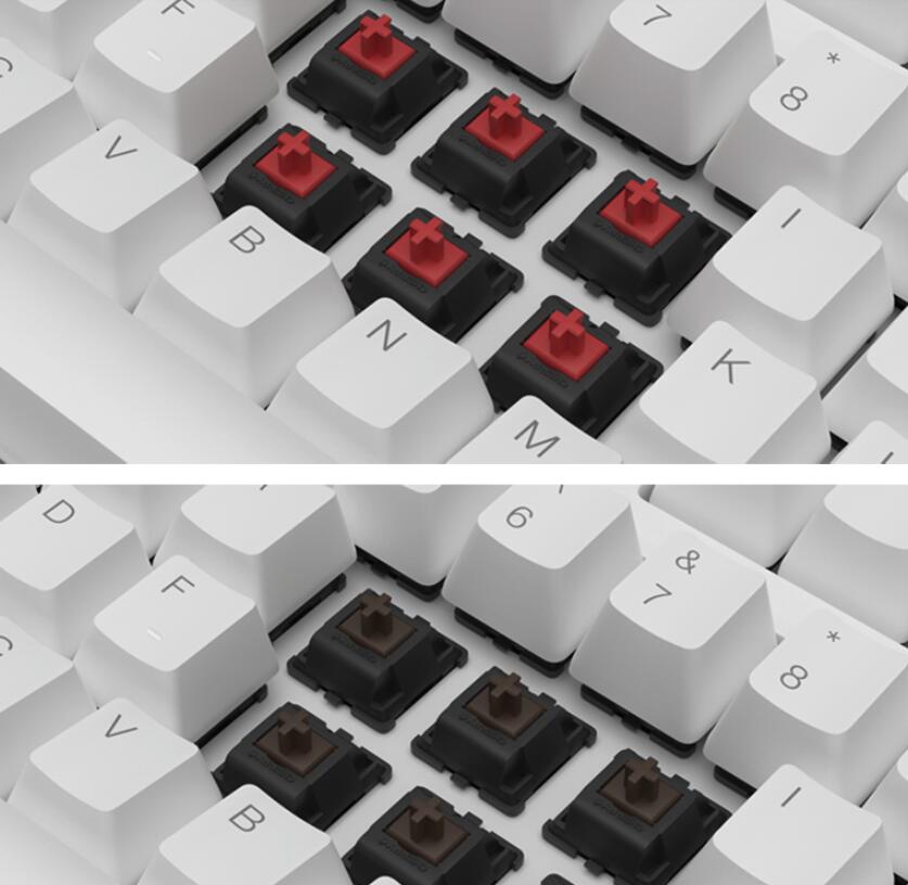 iKBC Typeman W200  2.4Ghz Wireless 87 keys PBT Keycaps Mechanical Gaming Keybaord-Cherry MX Blue( Black)