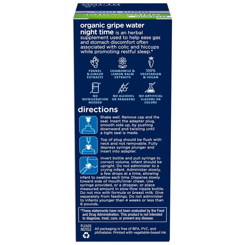 Mommy's Bliss Organic Gripe Water for Night Time - 4 fl oz