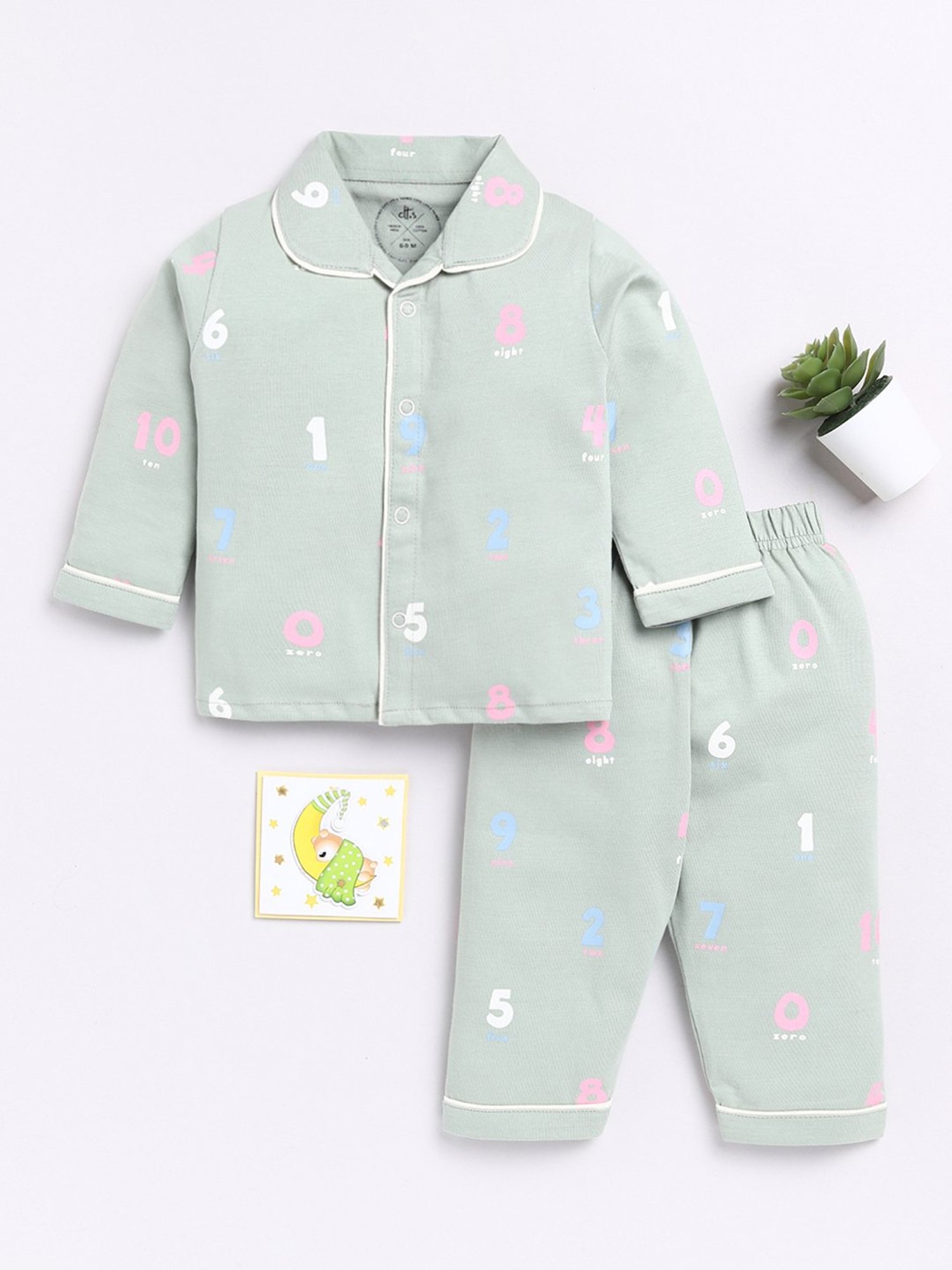 Nite Flite Boys Multicolor Cotton Printed T-Shirt & Pyjama