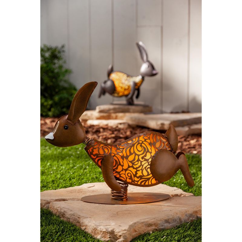 14.5" Polyresin Great Horned Owl on Stump Black - Hi-Line Gift