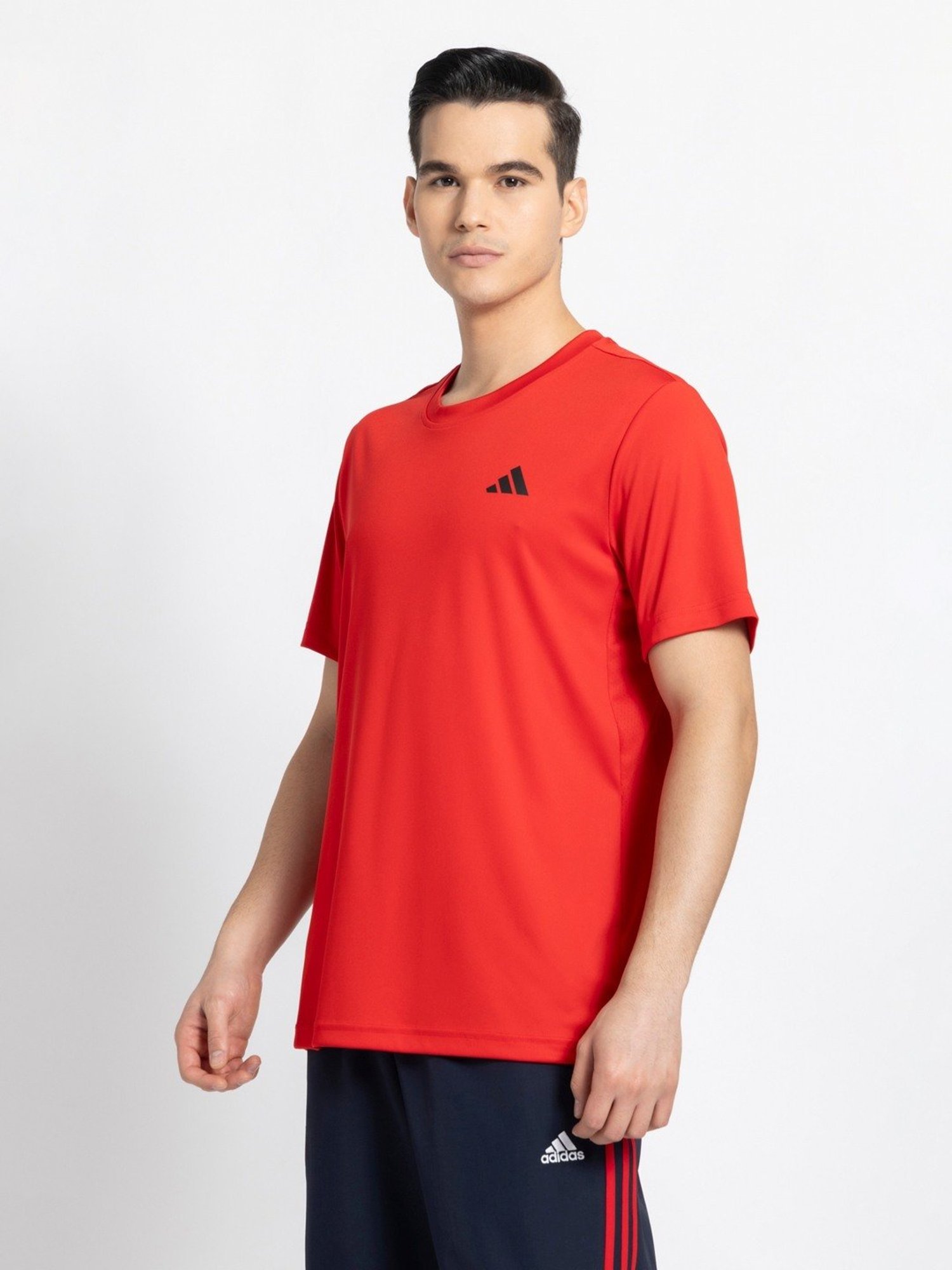 Adidas Red Regular Fit Sports T-Shirt