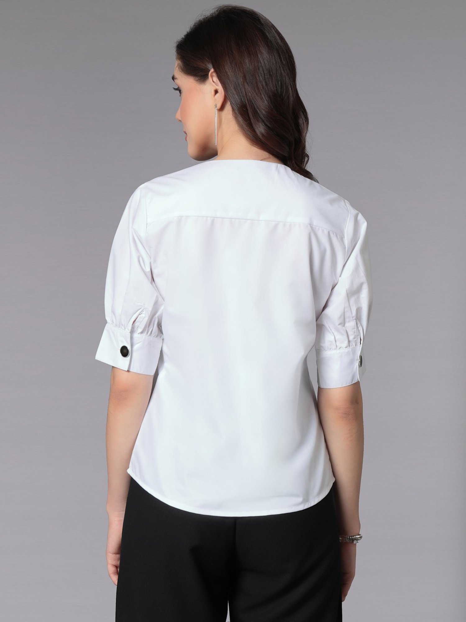 Style Quotient White Regular Fit Top