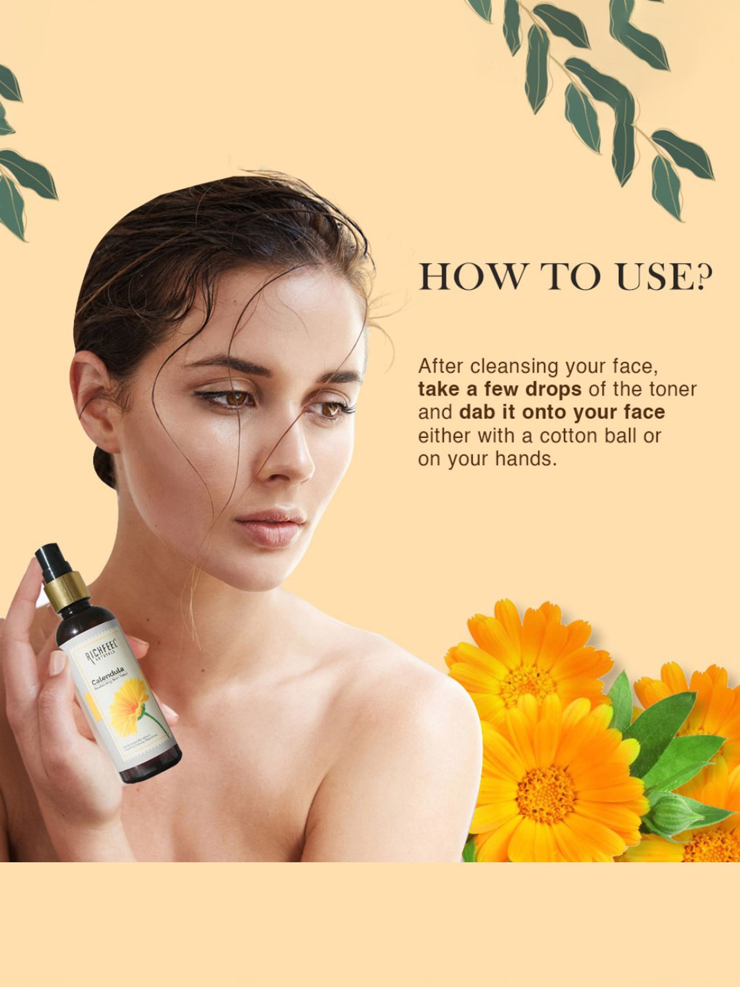 Richfeel Calendula Revitalizing Skin Toner - Pack of 4