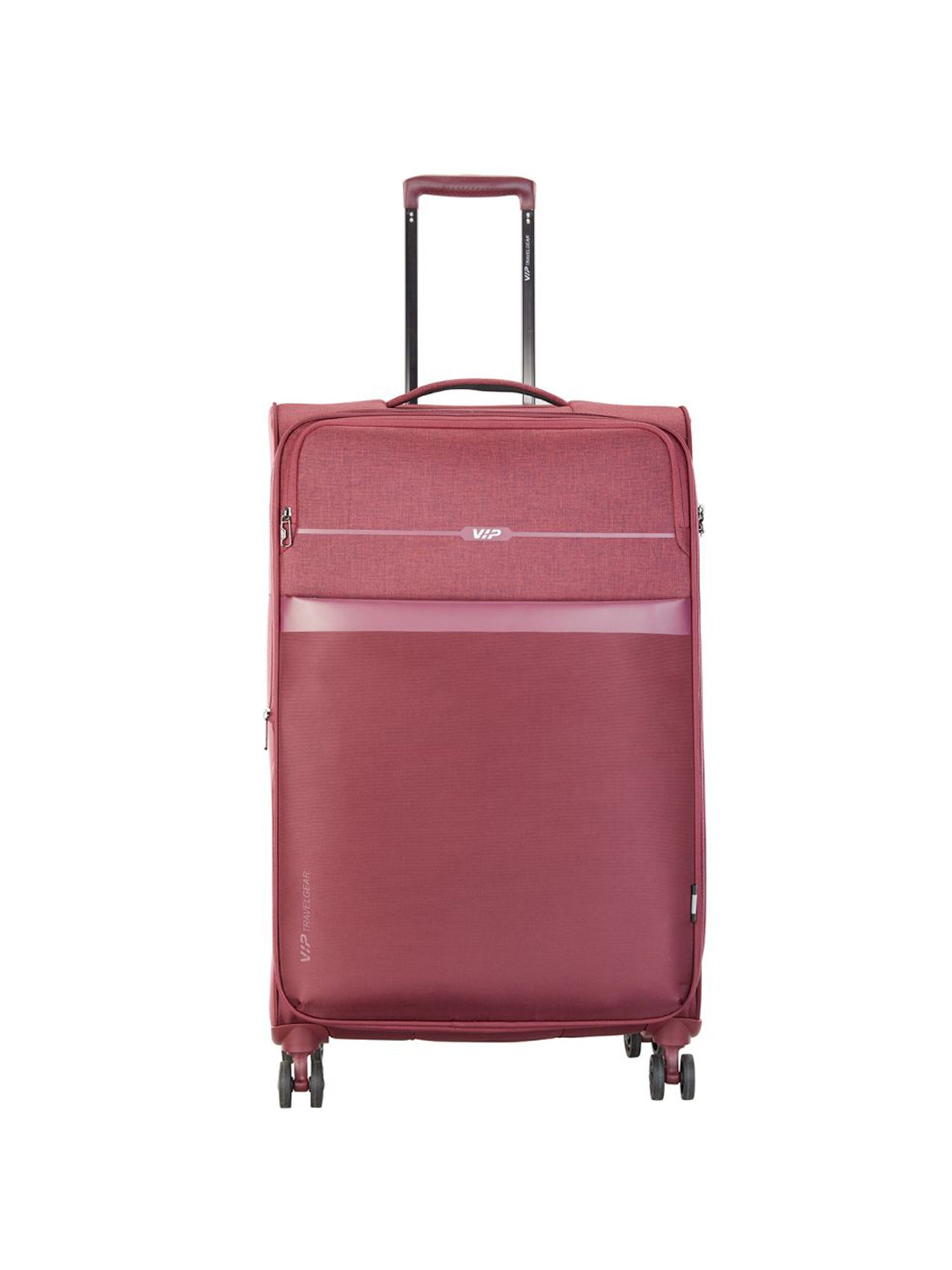 VIP Red 8 Wheels Large Soft Cabin Trolley Bag 46.5 cm