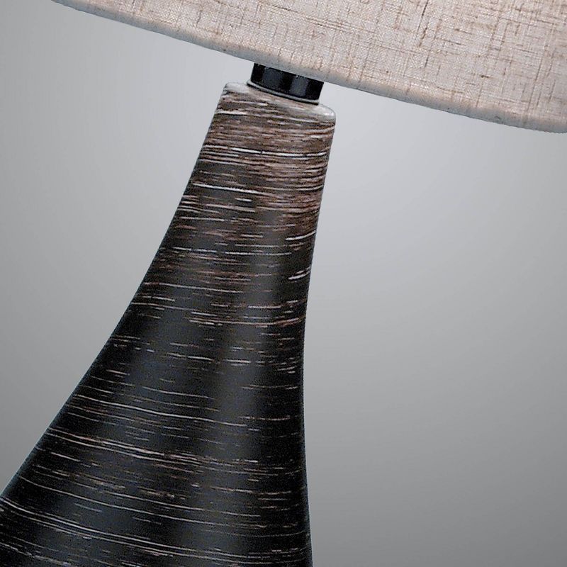 2pk Quatro 1 Table Lamp Brushed Dark Bronze - Lite Source