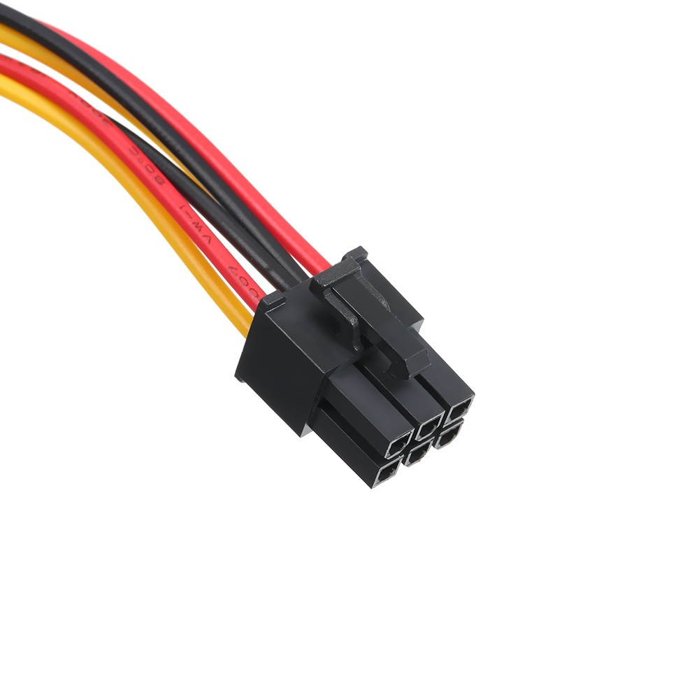 4p to 6p Power Cable Graphics Video Card 4 Pin Molex to 6 Pin PCI-Express PCIE Power Supply Cable Cord