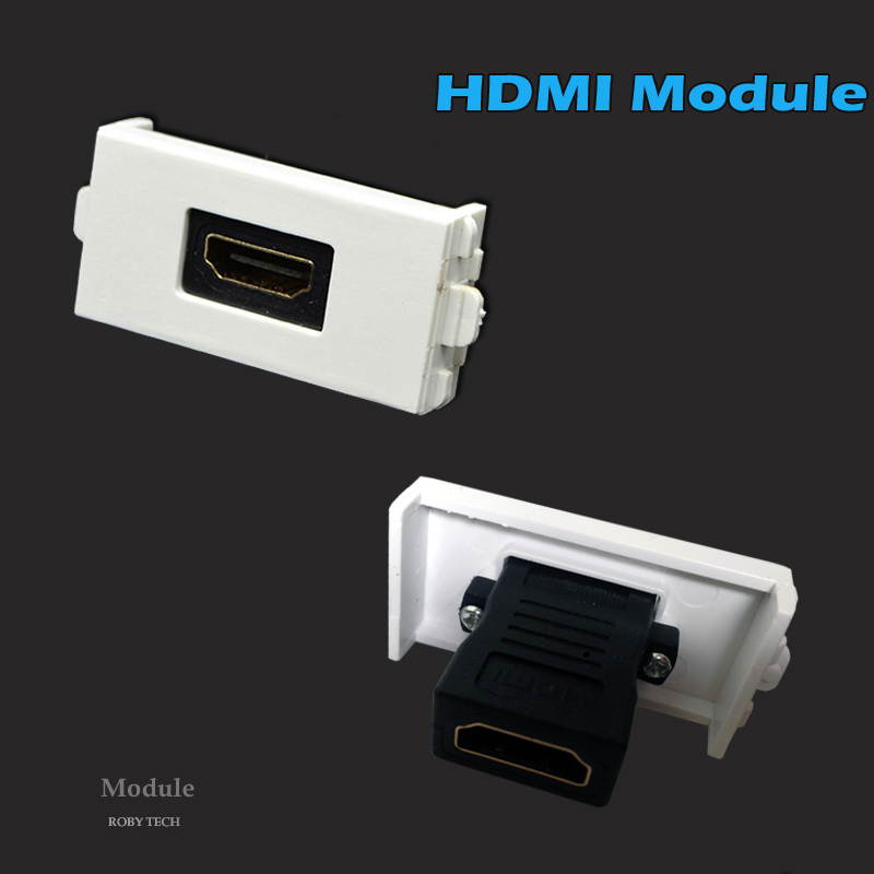 Wall Faceplate with HDMI + USB + RJ45 Ports,Ethernet Keystone Cat6 Network Module White Wall Mount Plate Panel Type#118