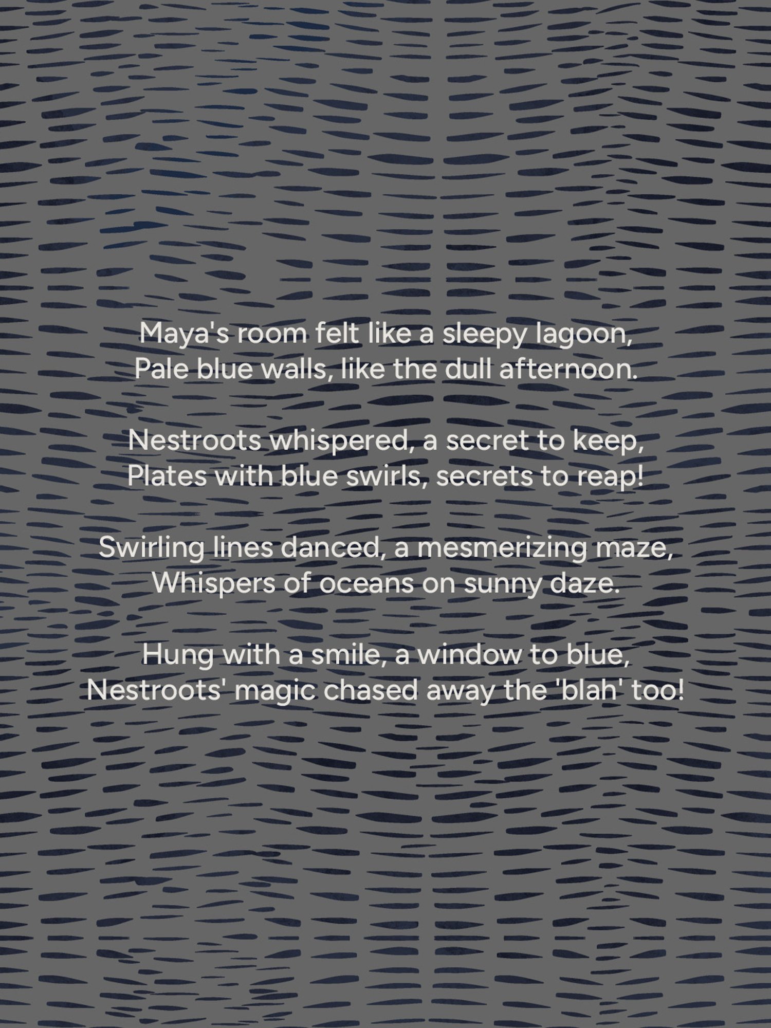 Nestroots Oceanic Oasis Blue & White Porcelain Decorative Wall Plate