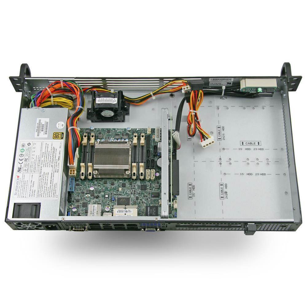 Supermicro SuperServer 5018A-TN4 1U Rackmount, Atom C2750, 4 x Intel LAN, IPMI