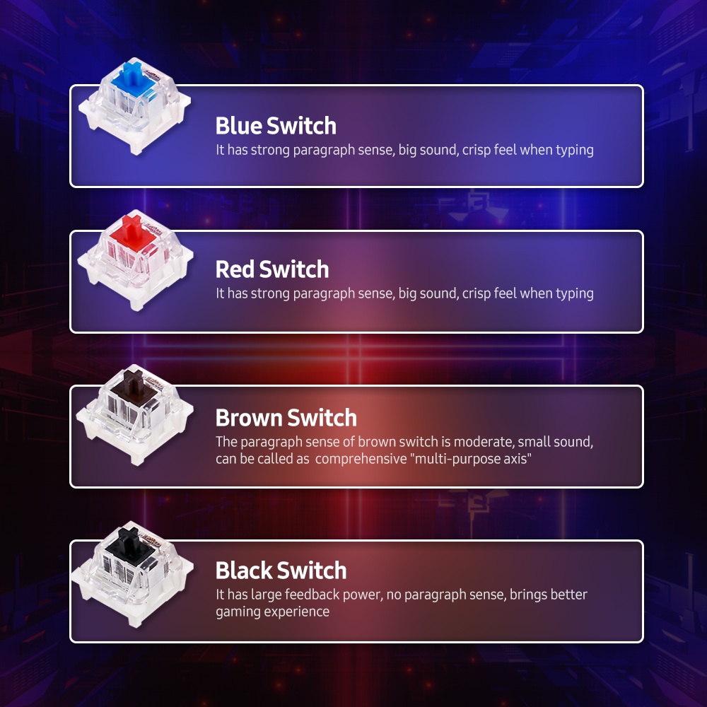 General Mechanical Keyboard Shaft Switch Replaceable Mechanical Keyboard Switch OUTMU Mechanical Black Switch 30PCS