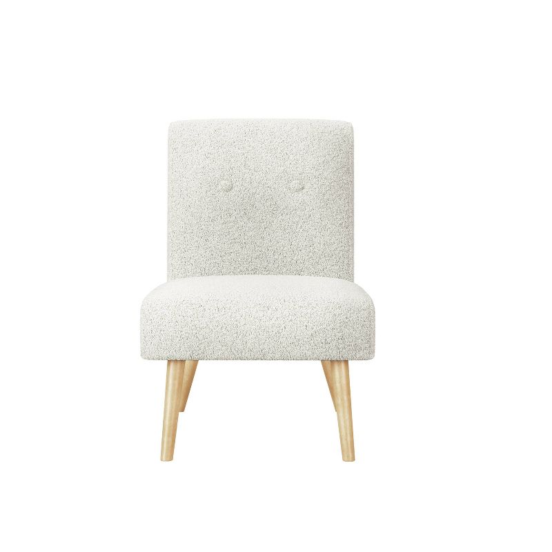 Set of 2 Webster Armless Slipper Chairs Cream - Handy Living
