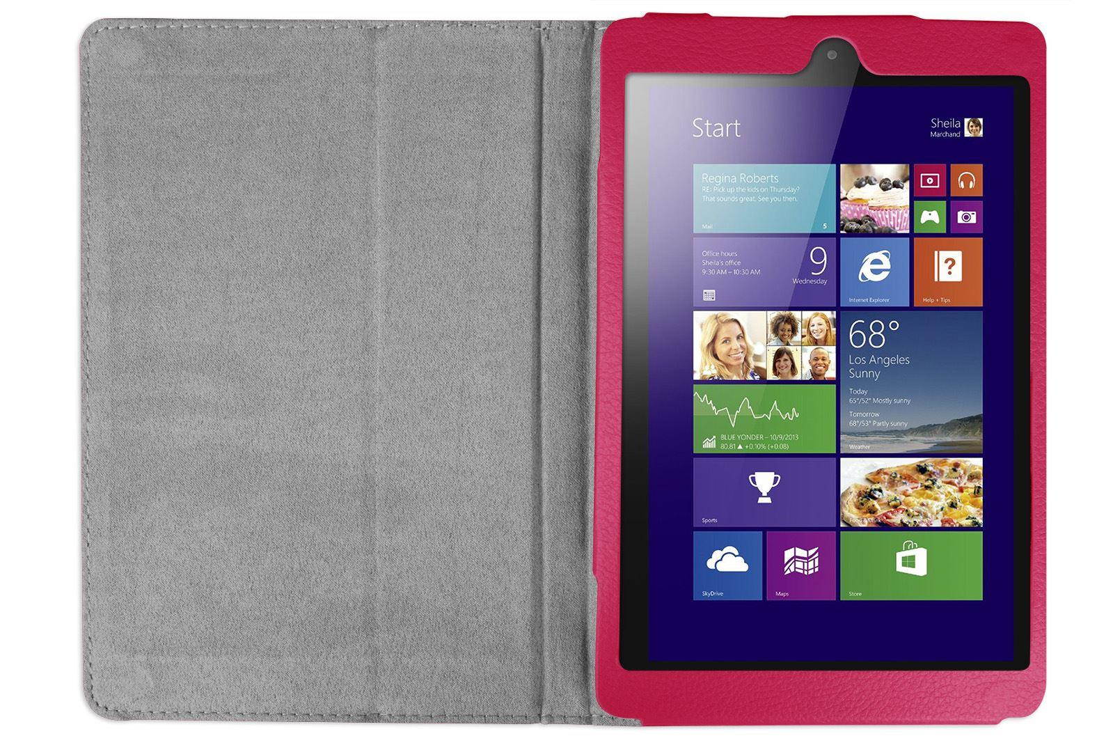 Hellfire Trading Magnetic PU Leather Case Cover for Lenovo MiiX 3 7.85" Tablet - Blue