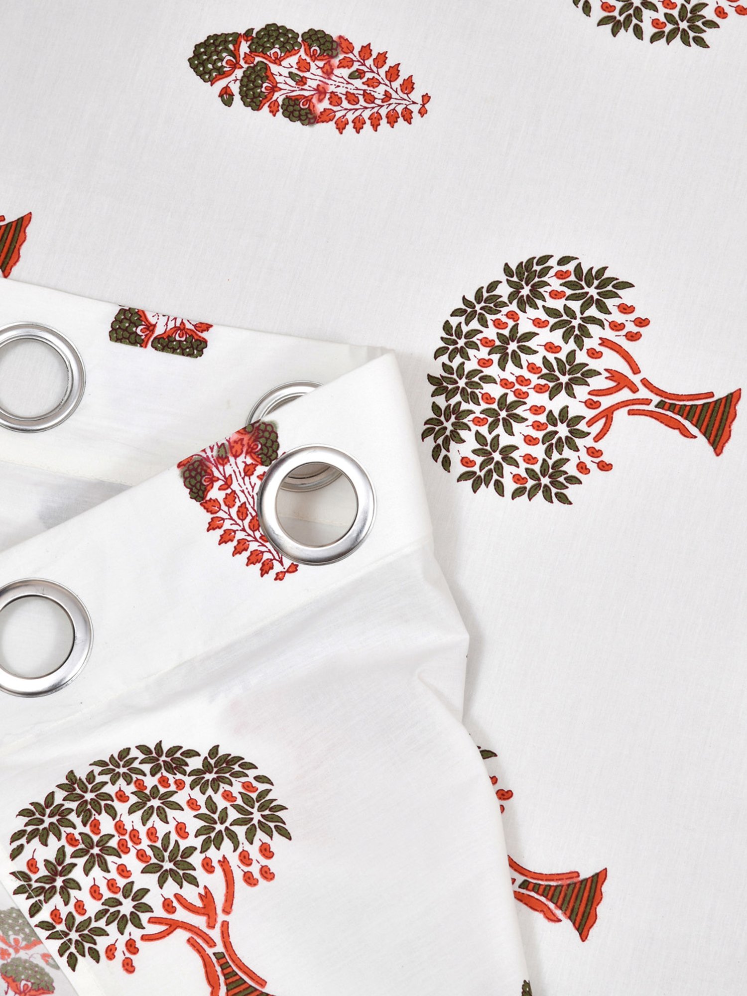 Living Roots Jaipuri Multicolor Cotton 7 ft Door Curtain