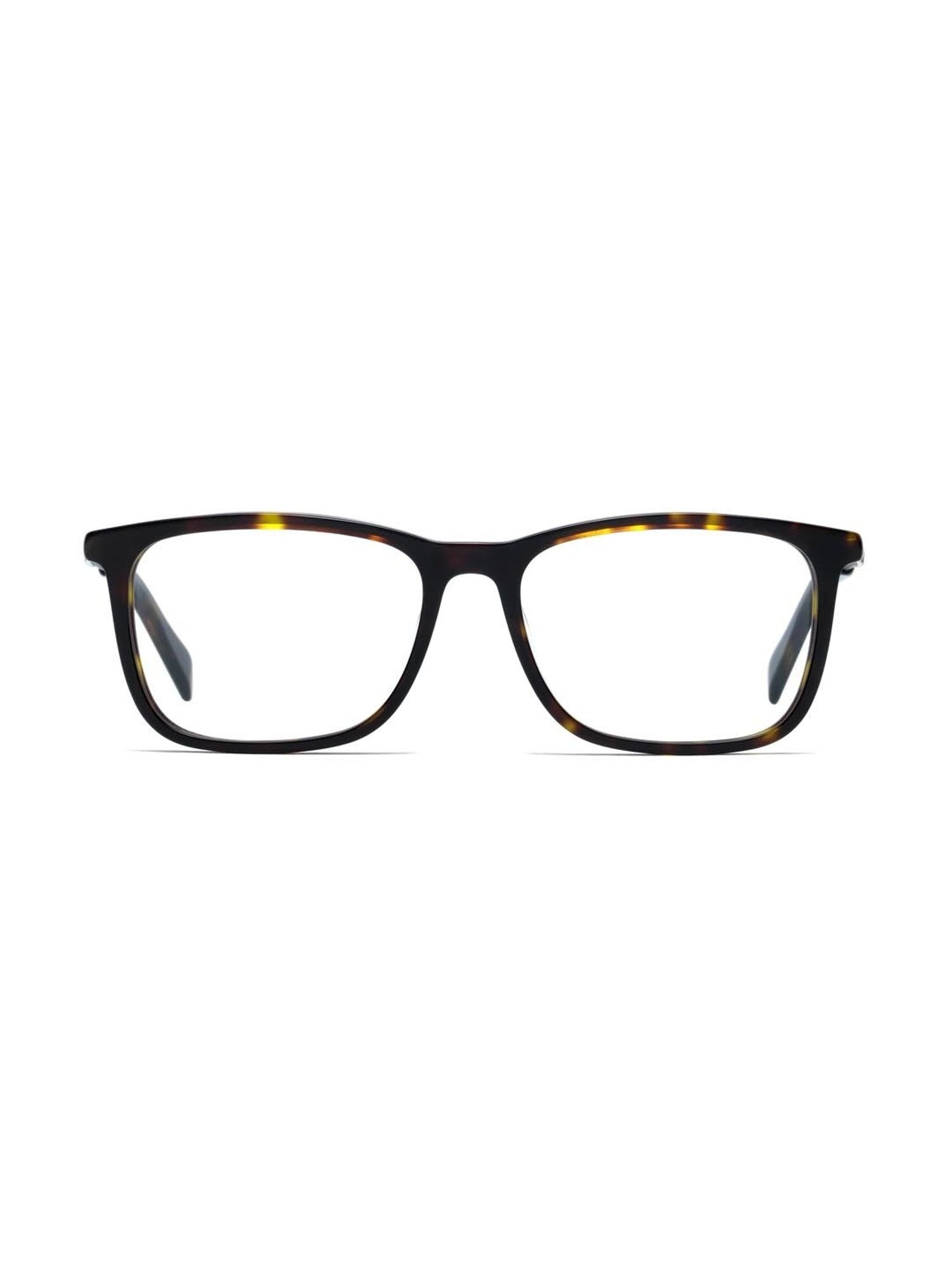 HUGO Brown Rectangular Eye Frames for Men
