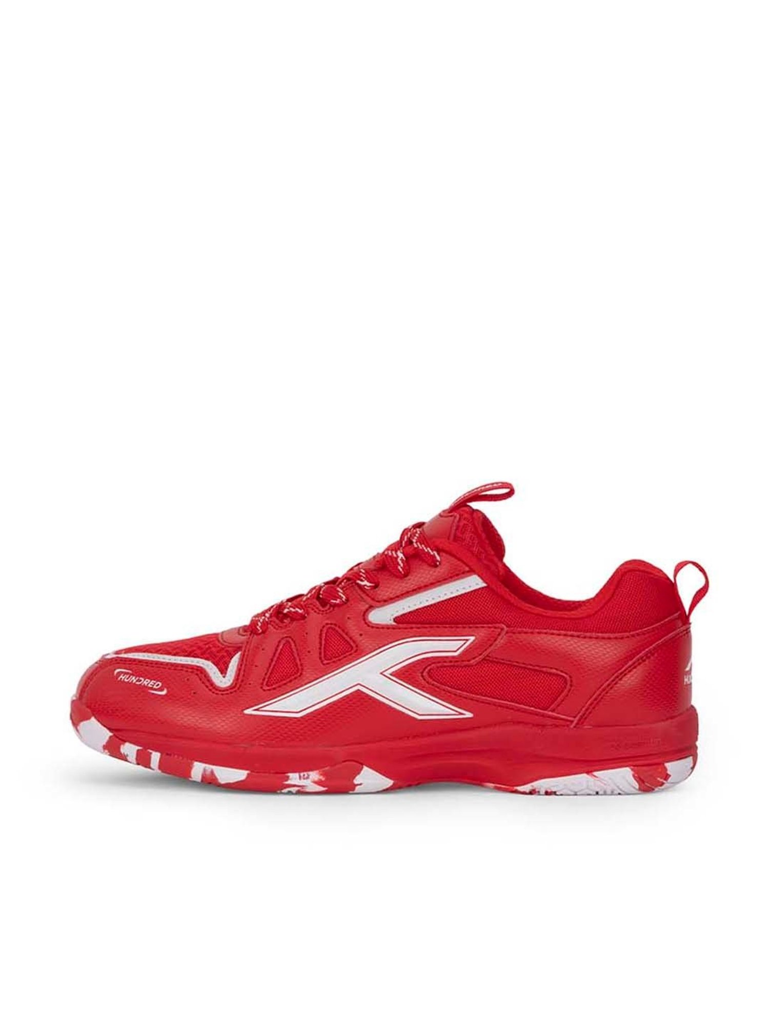 Hundred Men's Xoom II Comfort Red Indoor Court Shoes