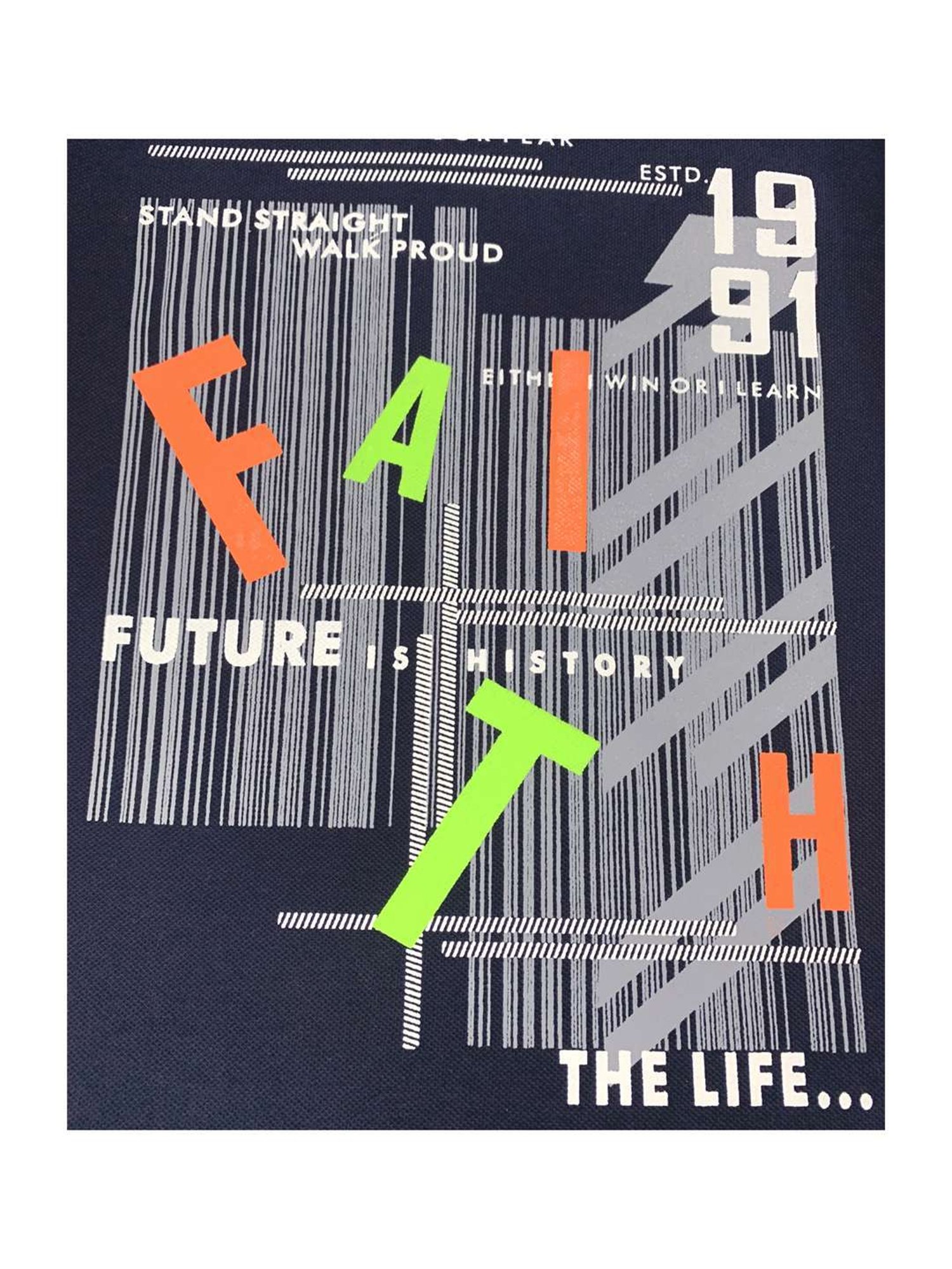 Cavio Kids Navy Printed T-Shirt