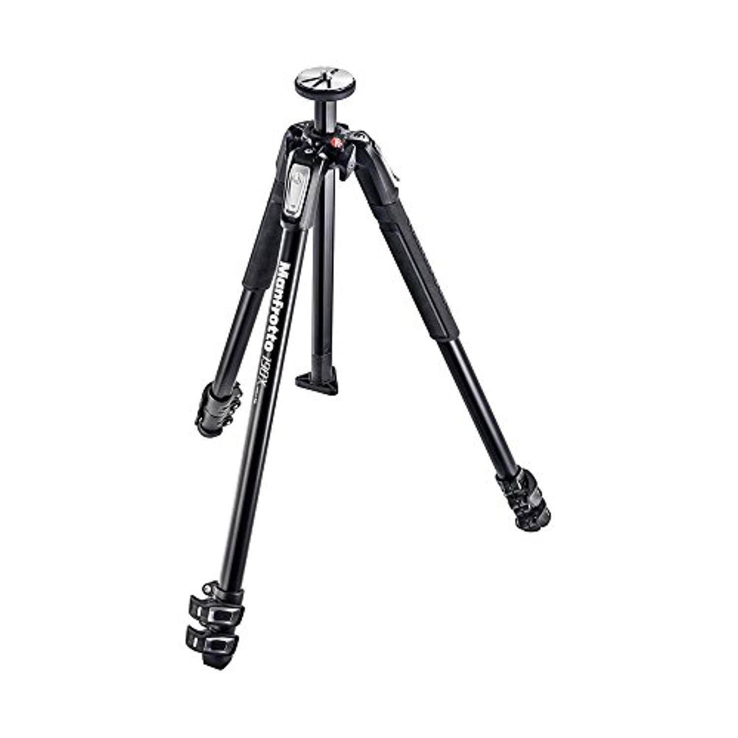 Manfrotto MT190X3 190X 3 Section Aluminum Tripod (Black)