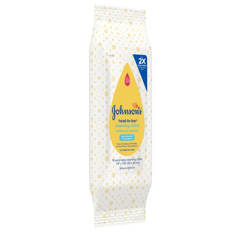 Johnson's Hand & Face Wipes - 25ct