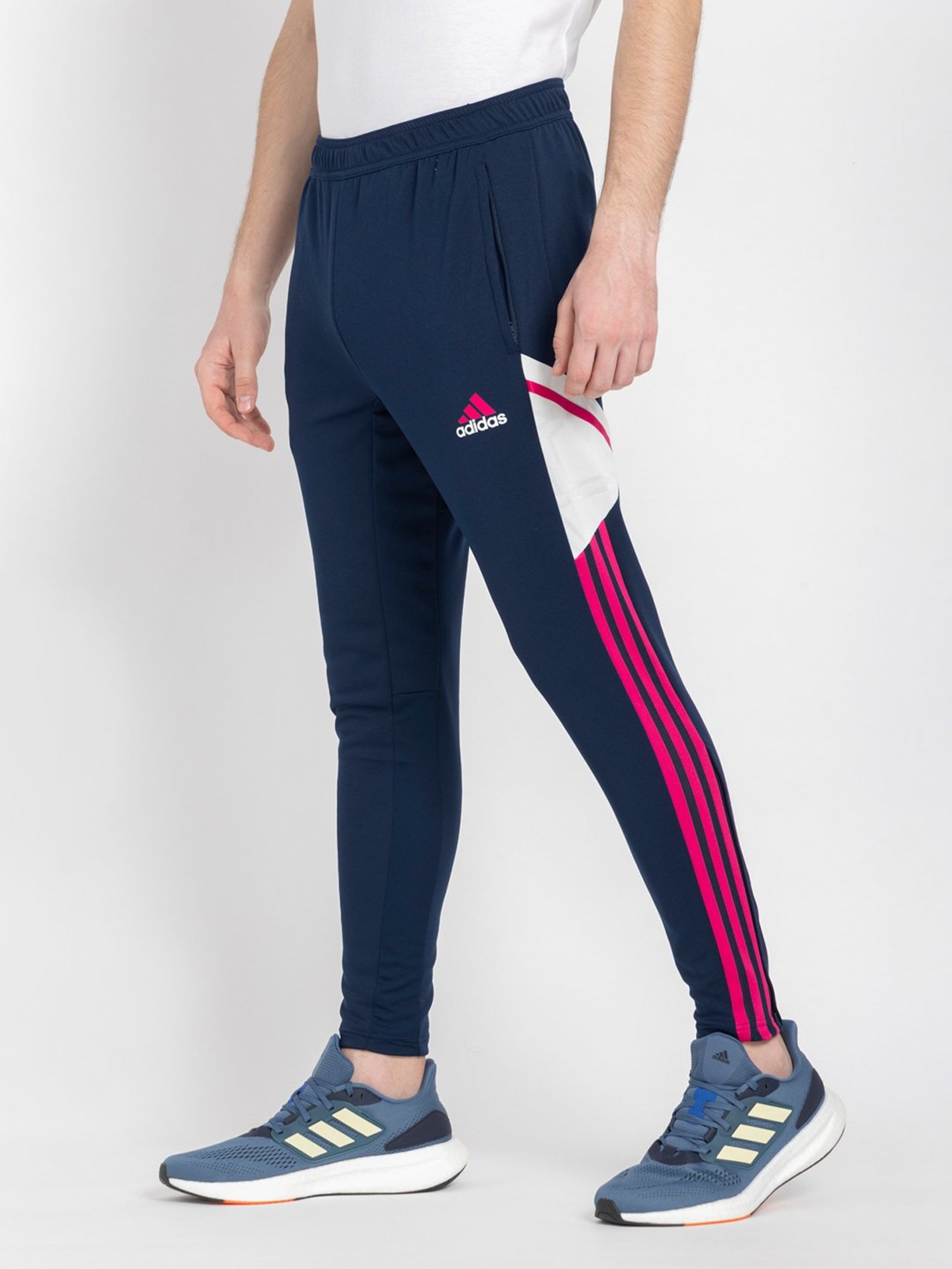 adidas Arsenal Condivo 22 Navy Slim Fit Striped Training Trackpants