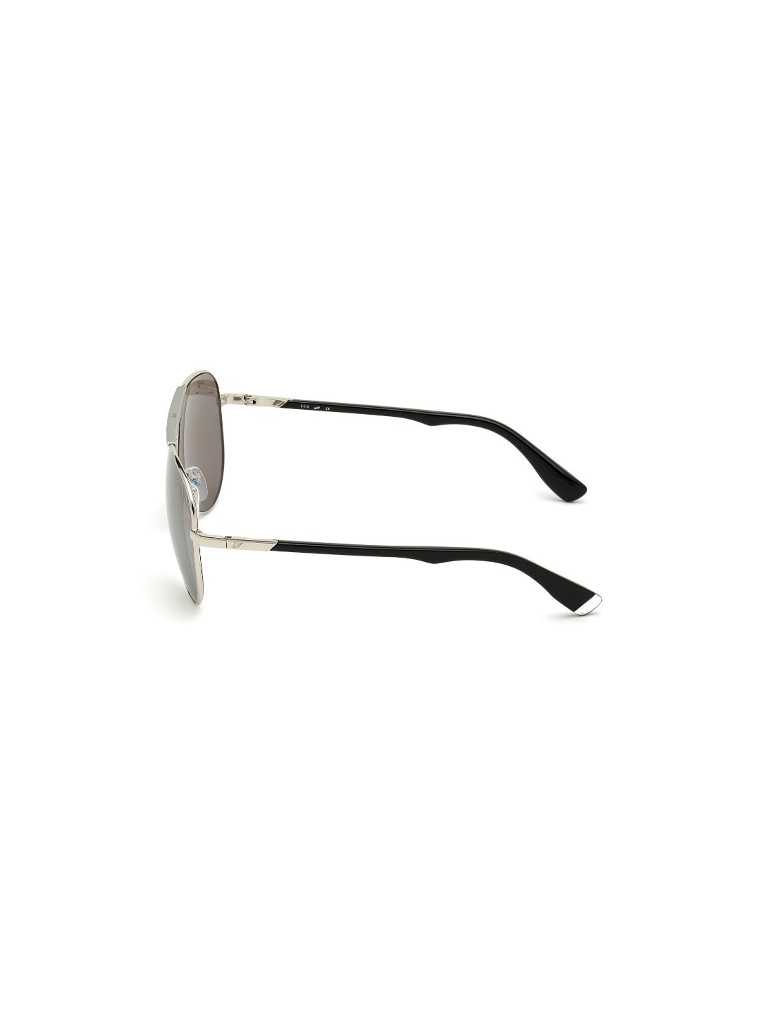 Web Eyewear Grey Oval Sunglasses for Men Designed in Italy