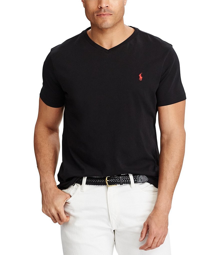Polo Ralph Lauren Big & Tall Classic-Fit Short-Sleeve Cotton Jersey V-Neck Tee