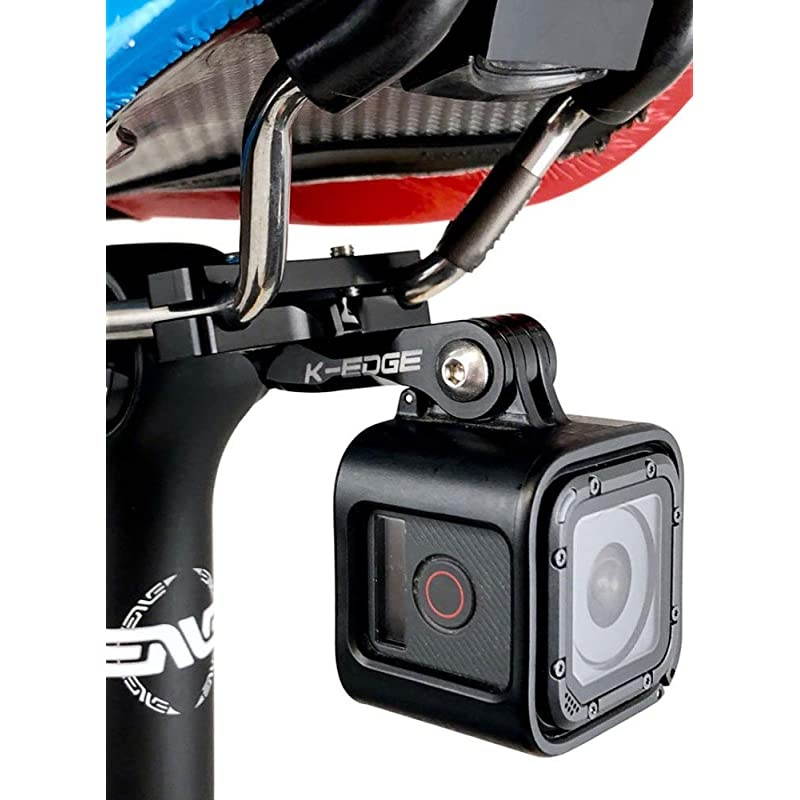 Go BIG Pro Saddle Rail Camera Mount for GoPro Garmin and Shimano Black