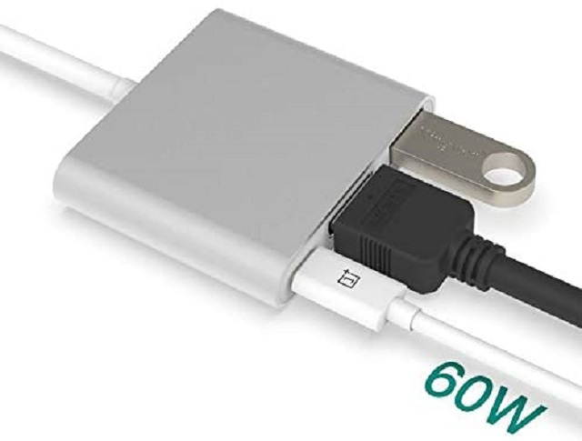 KOKKIA USB_C_Hub_C_A_HDMI : USB C Hub. 3-in-1 USB C to 1) USB C Power Delivery Port, 2) USB 3.0 Type A, 3) 4K HDMI. Compatible with Devices with USB C Port.