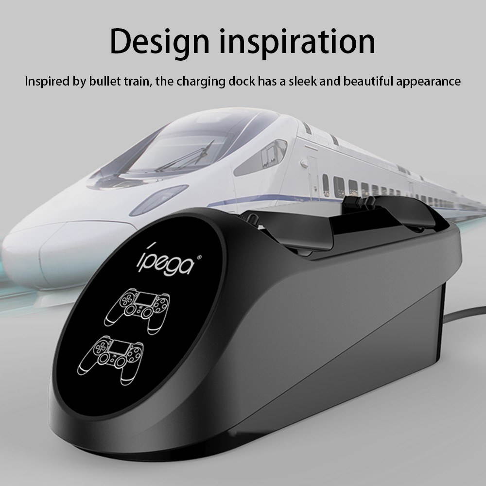 iPega PG-9180 Dual Charging Base Charger Dock Stand Station with LED Display Indicator Replacement for Playstation 4 PS4 Game Controller Gamepad