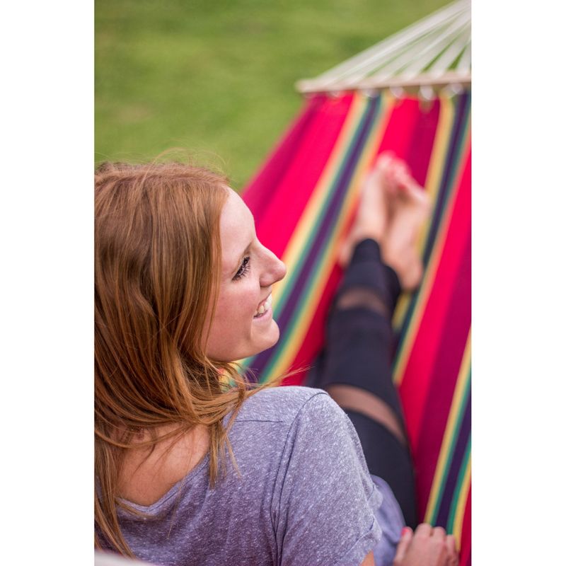 Stansport Bahamas Cotton Blend Hammock 78" x 37" - Burgundy