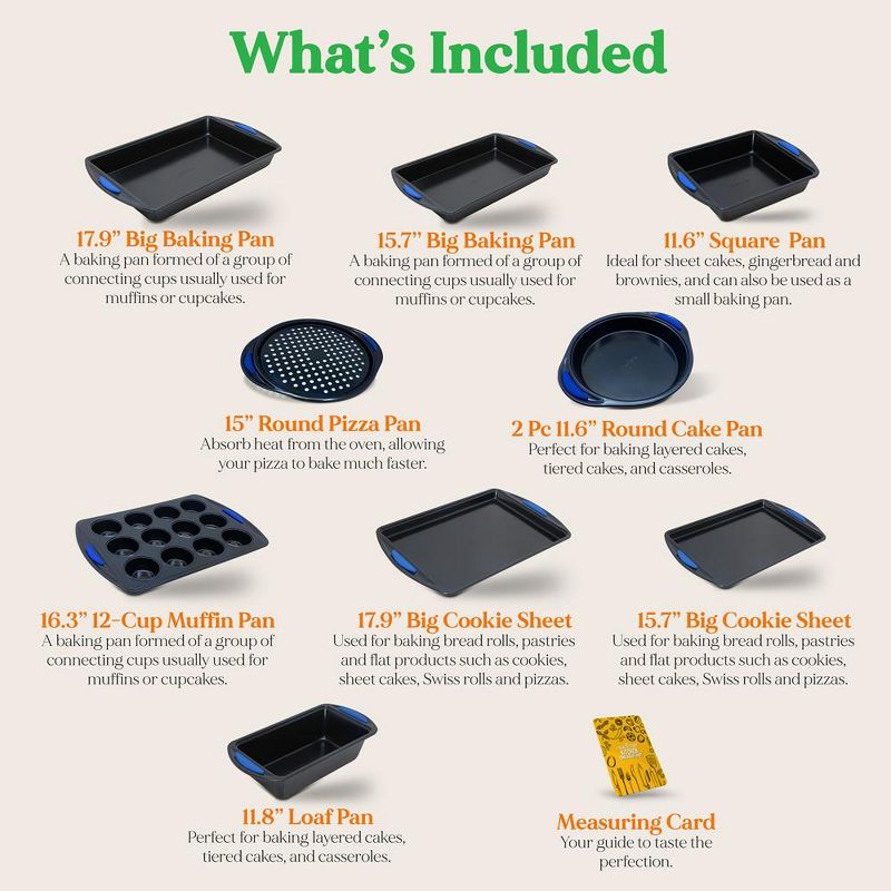 Naturals Aluminum NonStick Baker's Quarter Sheet 2 Pack