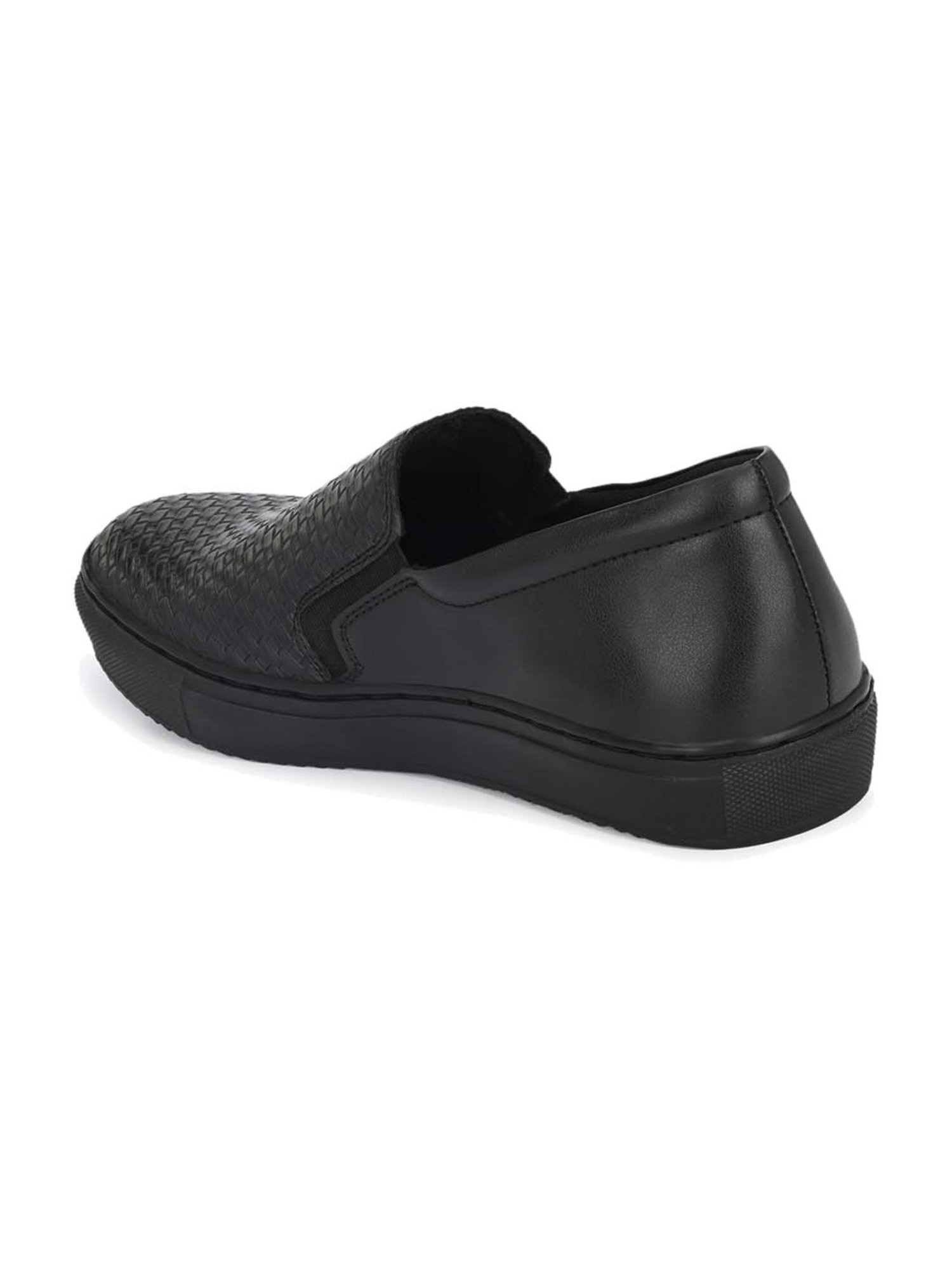 Delize Men's Black Casual Loafers