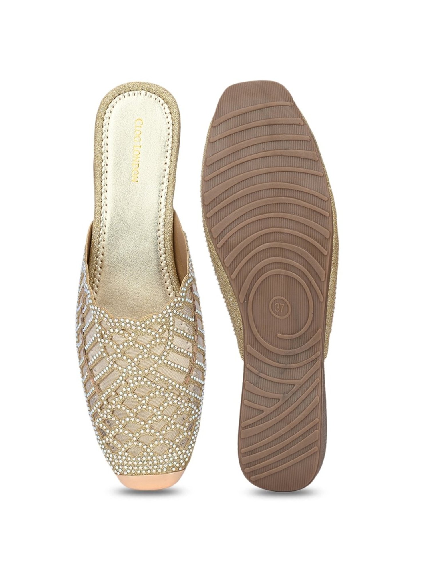 Clog London Women's Golden Mule Shoes