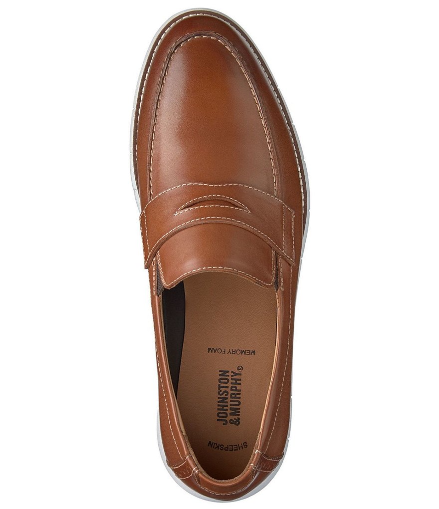 Johnston & Murphy Men's Holden Leather Penny Loafers