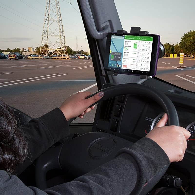 Tabdock BizMount HolderMount with Suction Cup Base for Your Windshield Dashboard or Desk Compatible with All 710 Tablets iPad Samsung Galaxy Tab Google Nexus