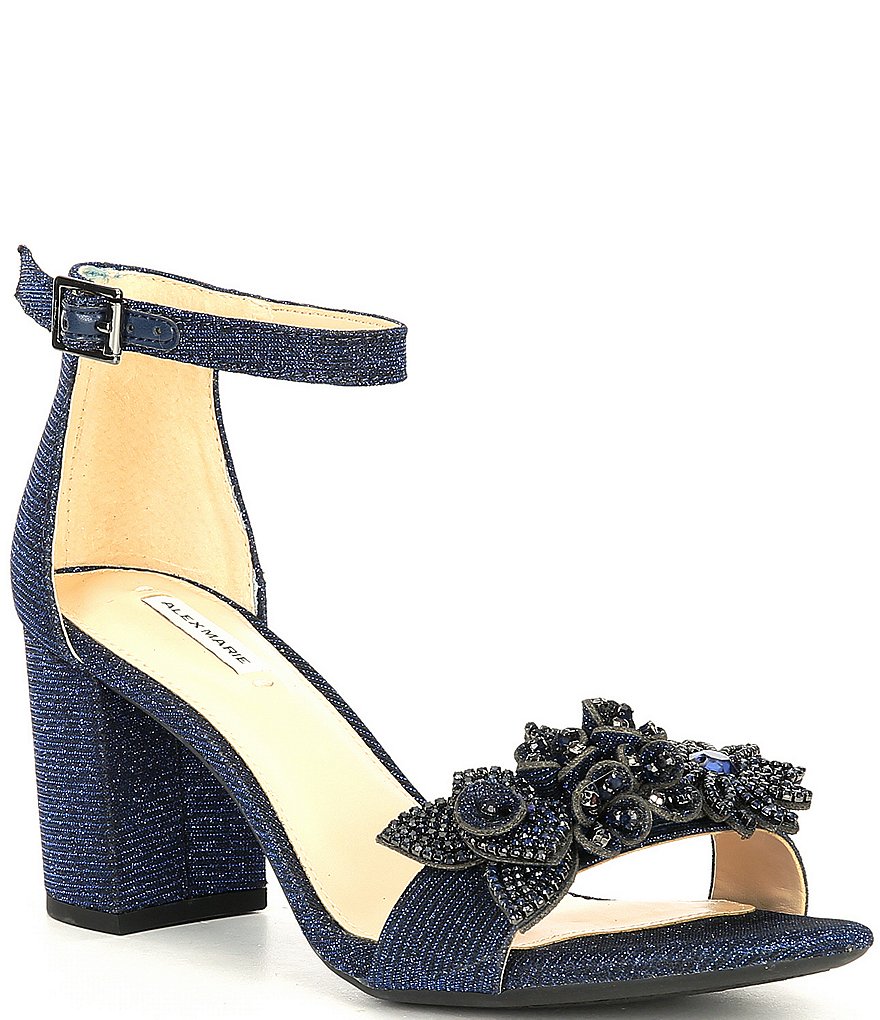 Alex Marie Harlean Ornament Detail Block Heel Dress Sandals