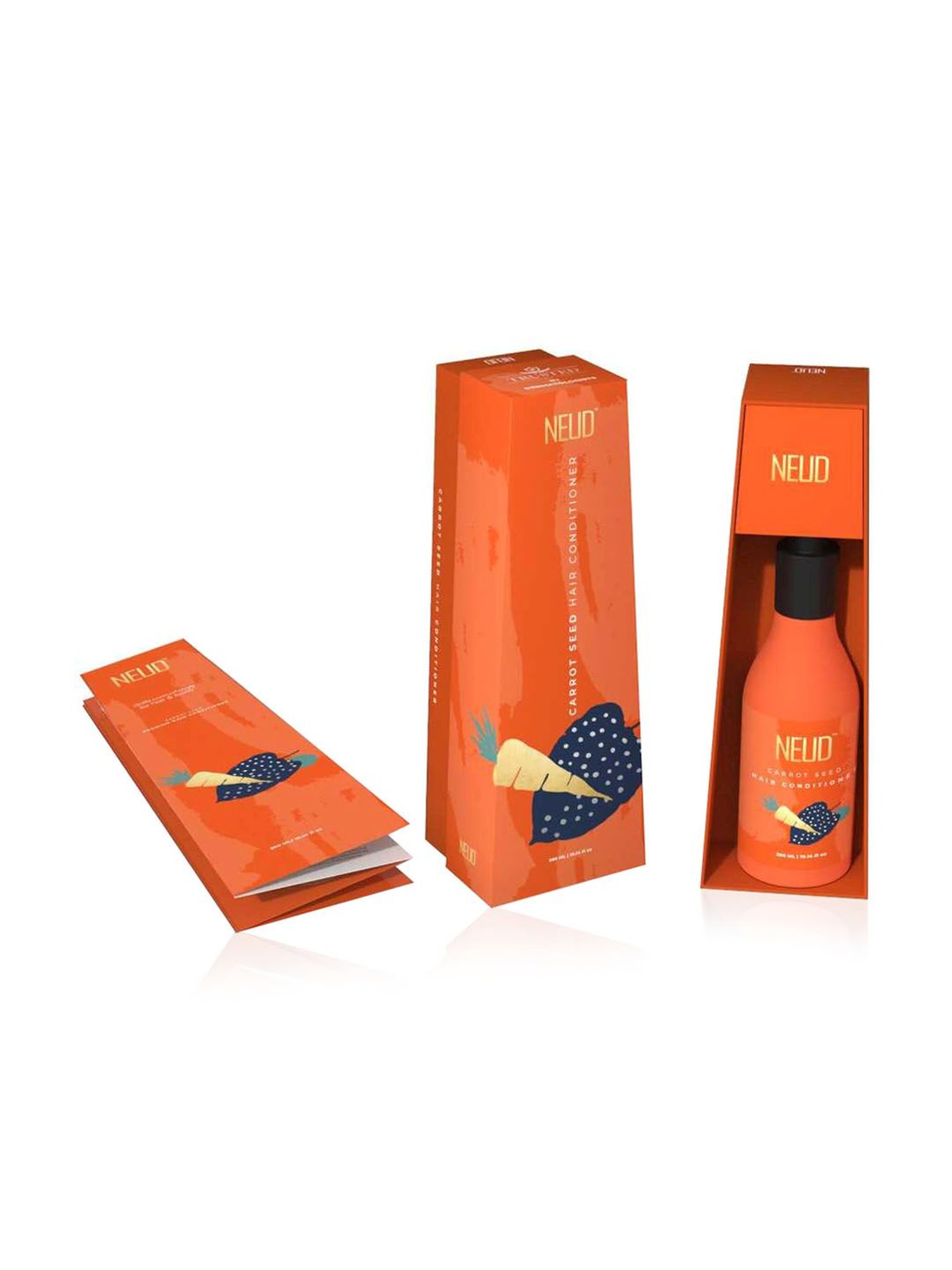 NEUD Carrot Seed Premium Hair Conditioner for Men & Women - 1 Pack - 300 ml