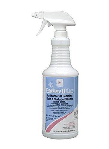 Spartan Peroxy II FBC RTU Antibacterial Foaming Bath And Surface Cleaner Clear Liquid CASE OF 12