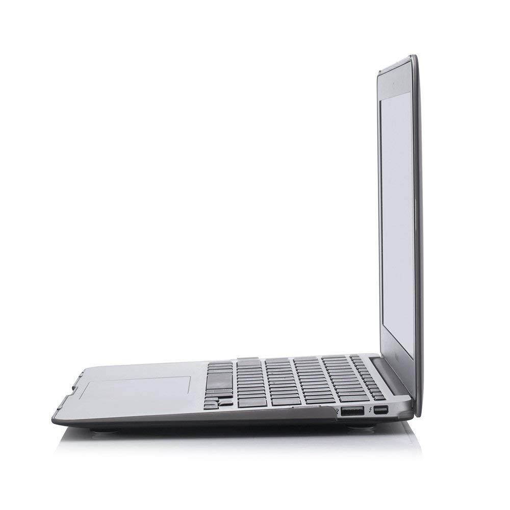 Ruban - Air 11-inch 2 in 1 Soft-Touch Hard Case Cover and Keyboard Cover for Macbook Air 11.6" Models: A1370 / A1465 - Grey