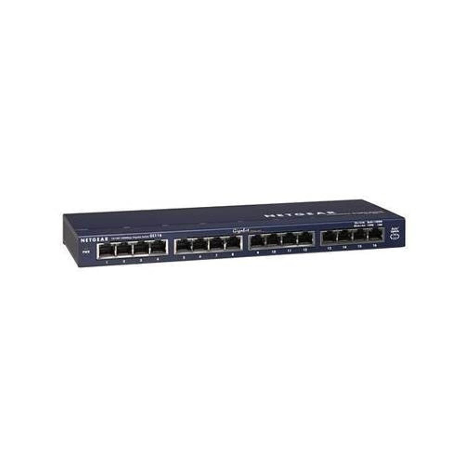 NETGEAR ProSafe GS116 16-port Gigabit Ethernet Switch 16 x 10/100/1000Base-T / GS116NA /