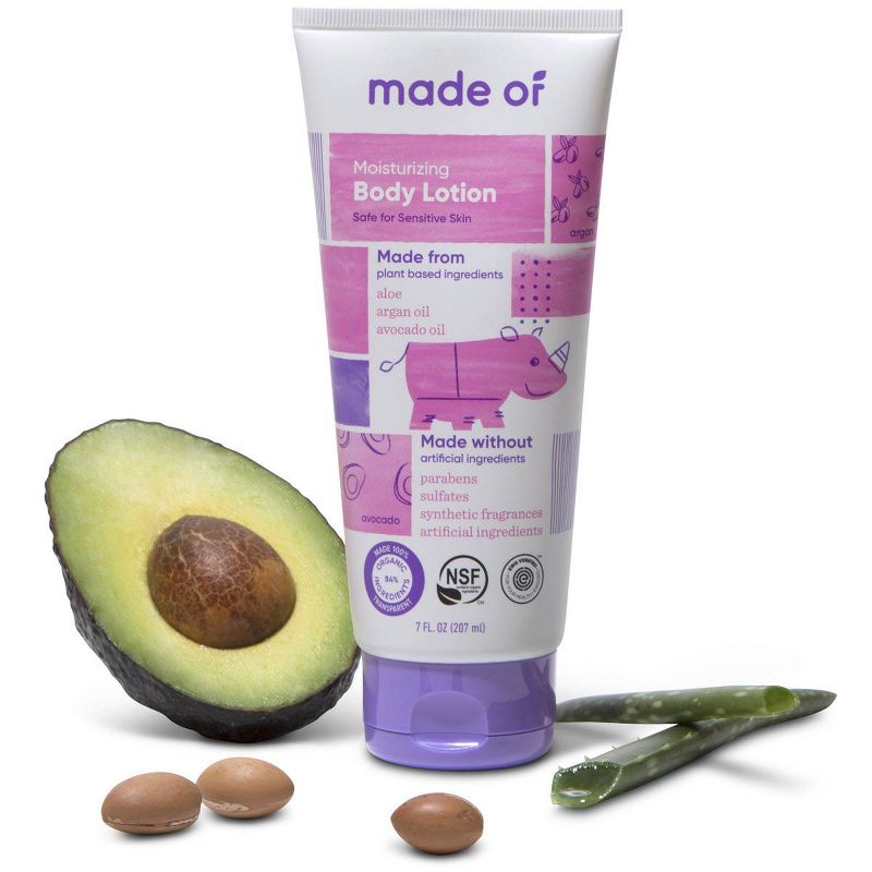 MADE OF Organic Baby Body Lotion Fragrance Free- 7oz