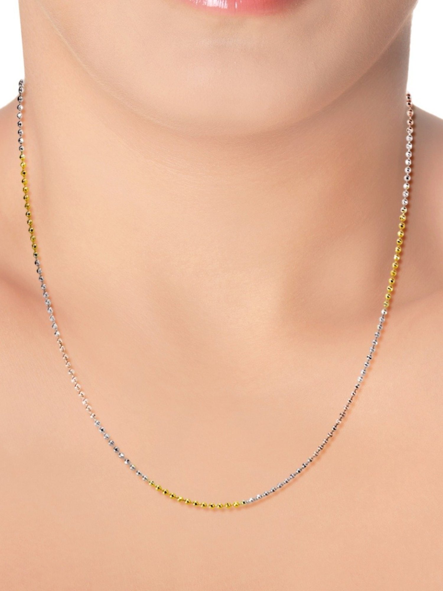 Taraash 92.5 Sterling Silver Ball Chain