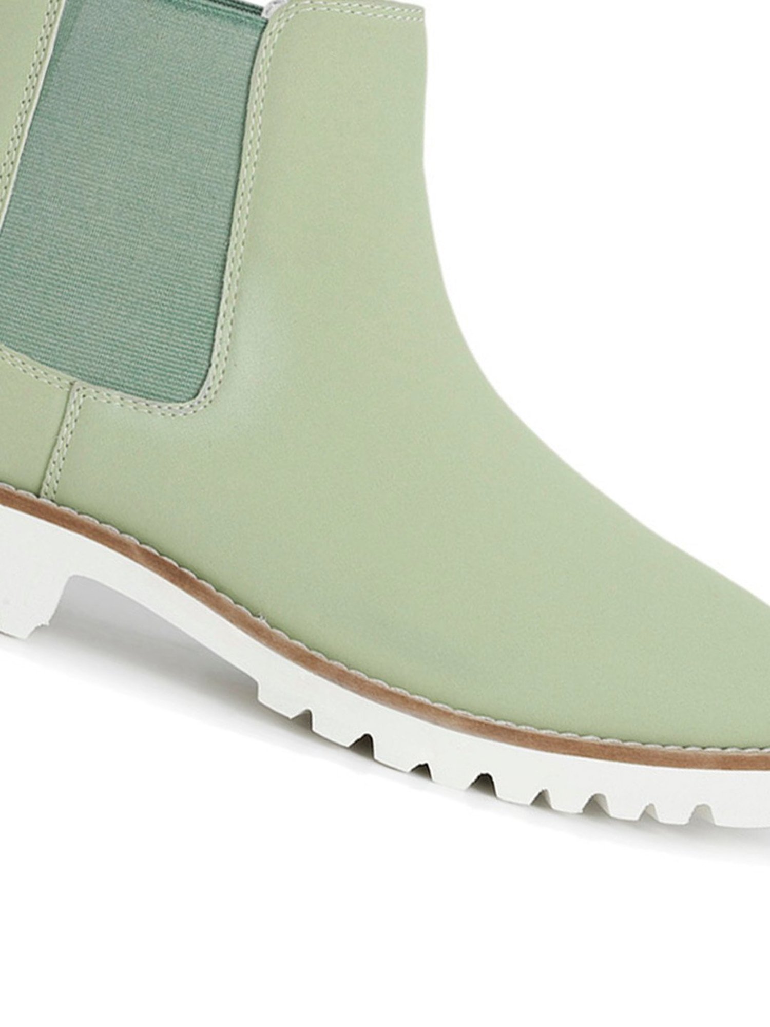 Yoho Women's Mint Green Chelsea Boots