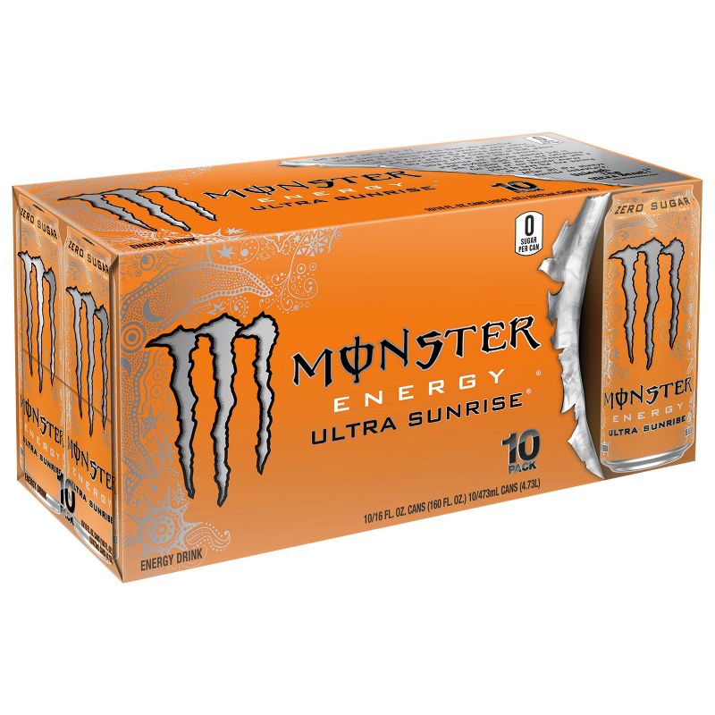 Monster Energy, Ultra Sunrise - 10pk/16 fl oz Cans