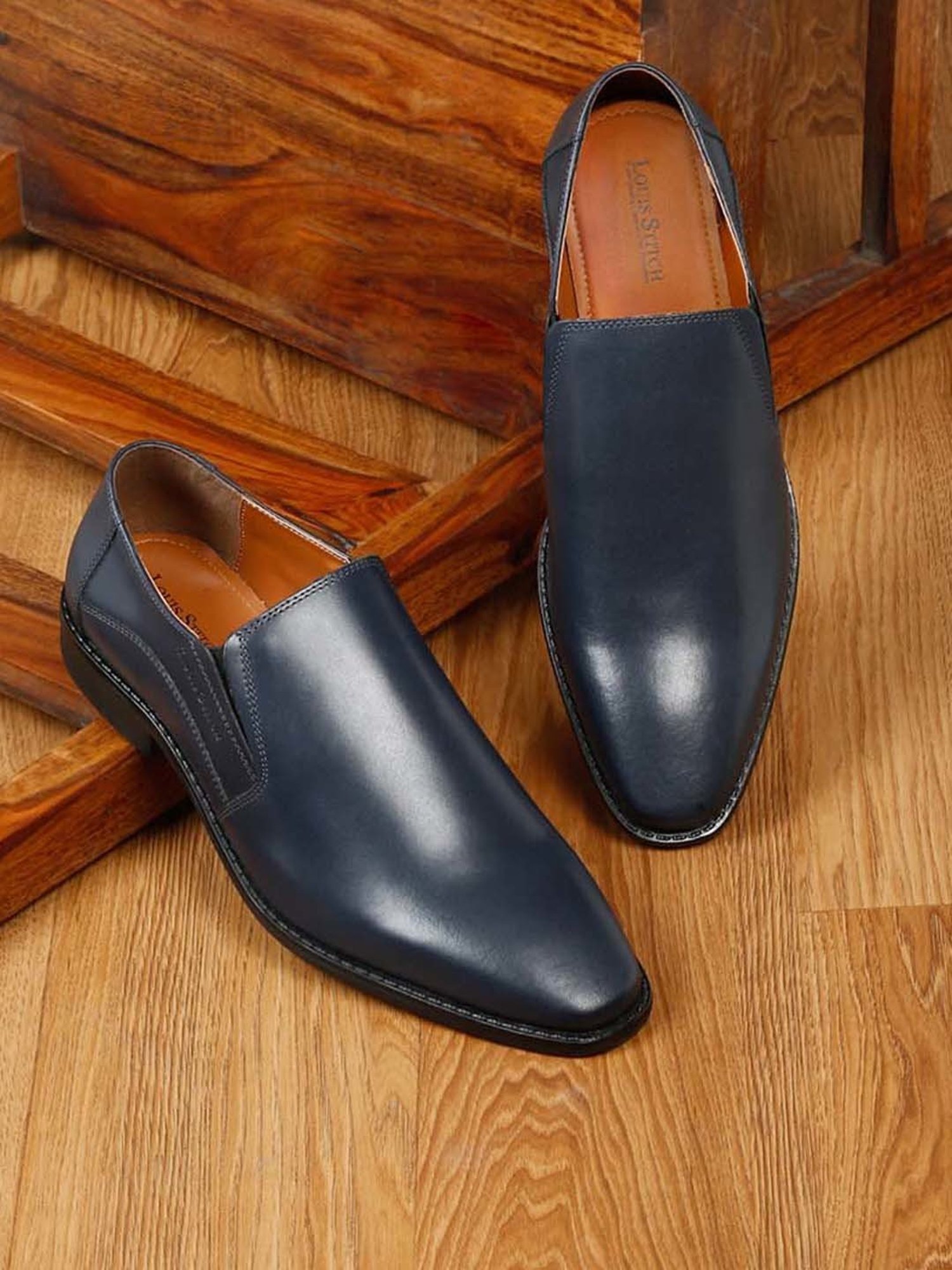 Louis Stitch Men's Blue Formal Loafers