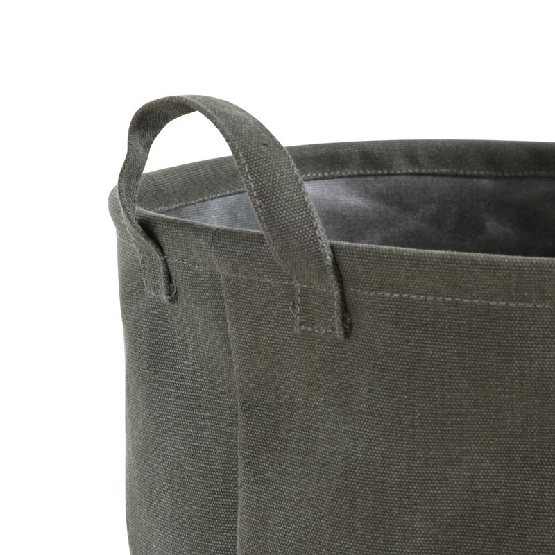 Danya B. Army Canvas Laundry Bucket Dusty Olive